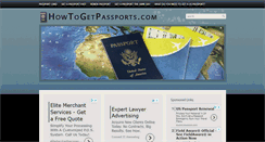 Desktop Screenshot of howtogetpassports.com
